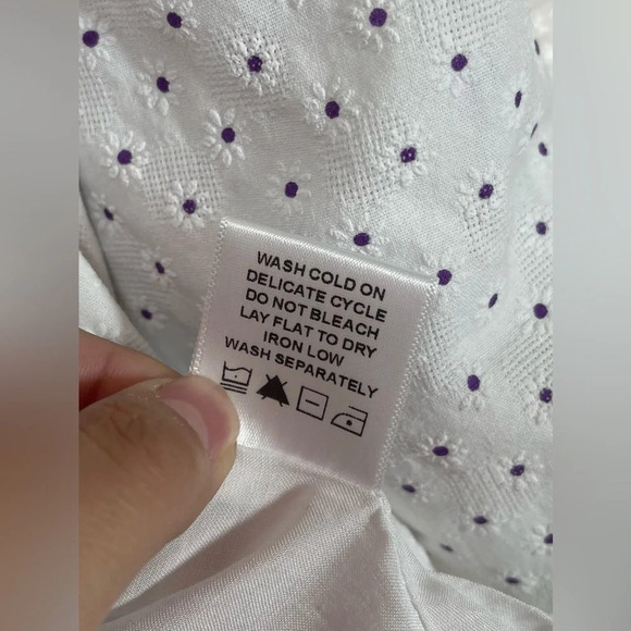 Revolve Majorelle Vivien Floral Blouse Top in White Women’s Large Spring Summer - Picture 12 of 16